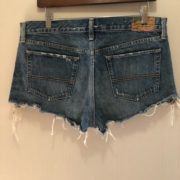 NWOT Ralph Lauren High Rise Denim Shorts - Picture 2 of 5